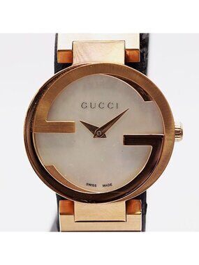 Gucci Interlocking 133.5 SS Quartz White Shell Dial Watch
